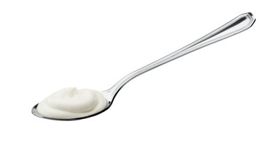 yogurt on spoon clipart