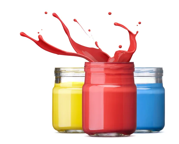 Ink in primary colors — Stock Photo, Image