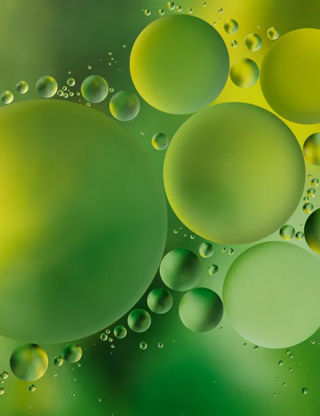 绿色气泡背景 — 图库照片