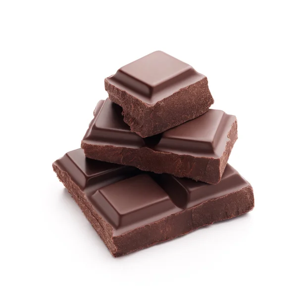 Bucăți de ciocolată — Fotografie, imagine de stoc