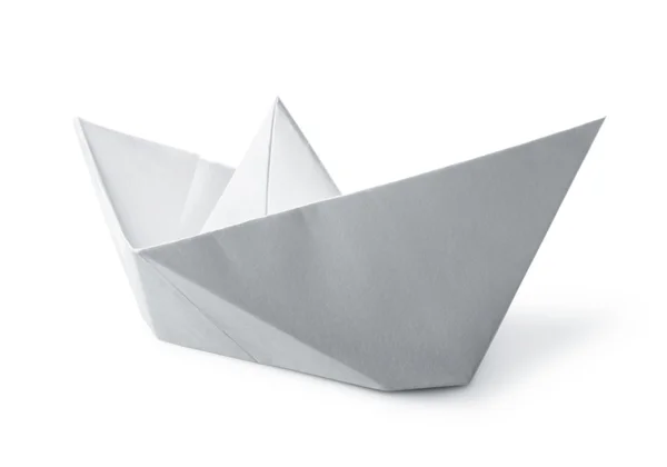 White paper boat — Stock Photo, Image