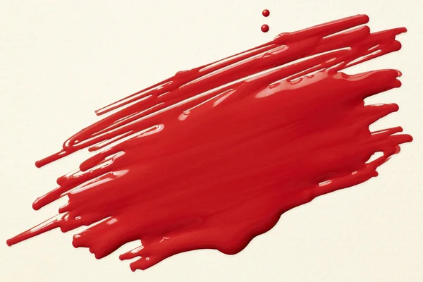 Red paint scribble — Stock Photo, Image