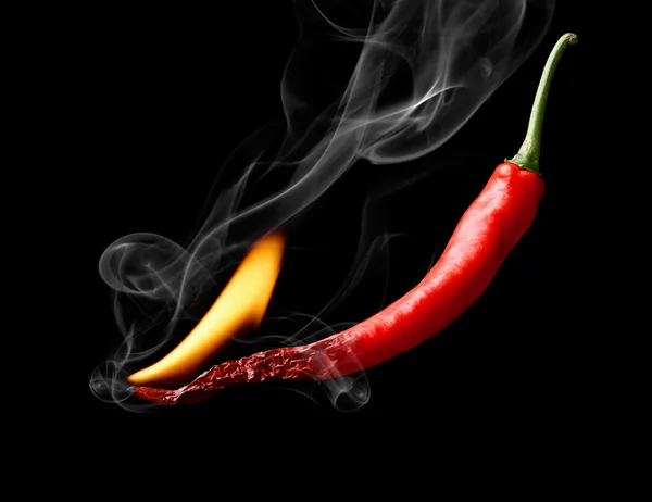 Röd het chilipeppar — Stockfoto