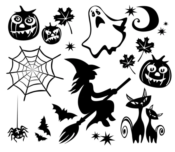 Halloween symbols set — Stock Photo, Image