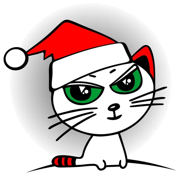 Gato de Natal — Fotografia de Stock