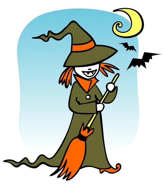 Bruxa de Halloween — Fotografia de Stock