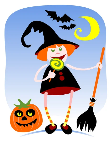 Strega di Halloween — Foto Stock