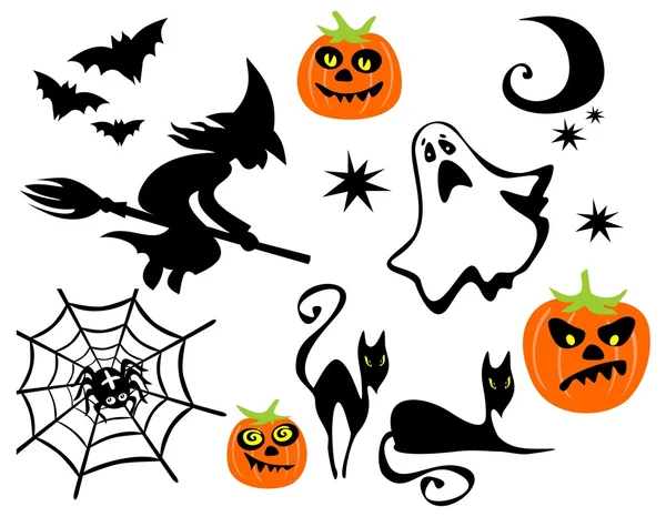 Halloween symboly sada — Stock fotografie