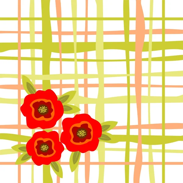 Floral striped background — Stok fotoğraf