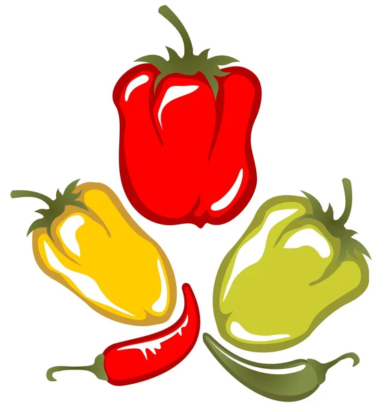 Paprika und Paprika — Stockfoto