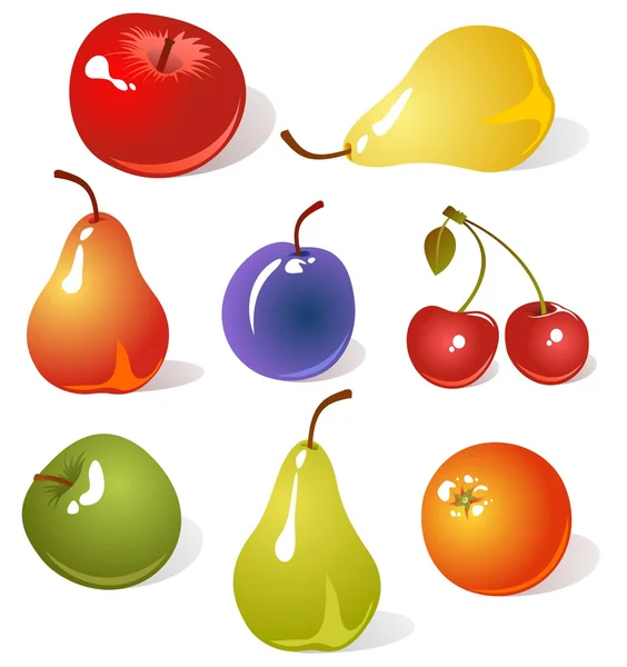 Fruits set — Stock Vector