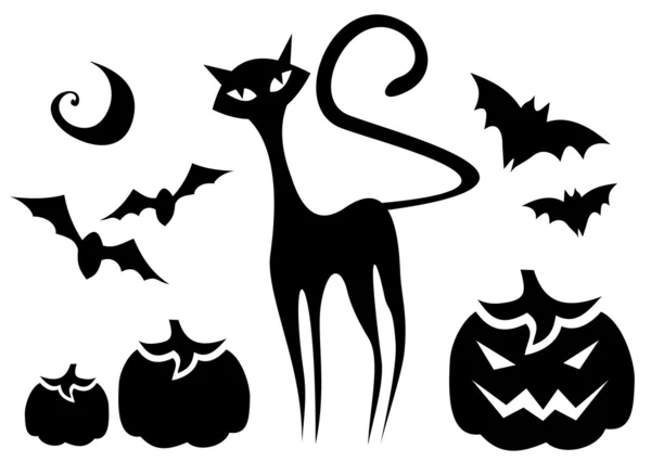 Symbole Halloween zestaw — Zdjęcie stockowe