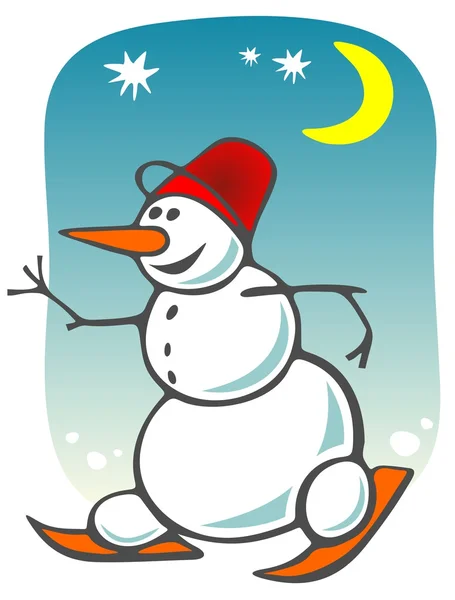 Cartoon sneeuwbal — Stockfoto