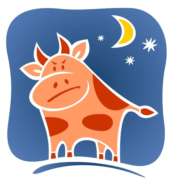 Cartoon bull — Stockfoto