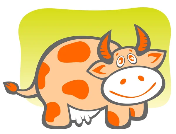 Мультяшная корова — стоковое фото