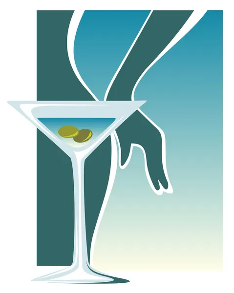 Martini glass — Stock Photo, Image