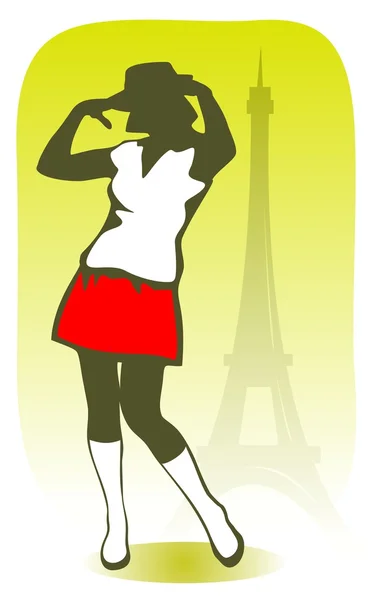 Parisian girl — Stock Photo, Image