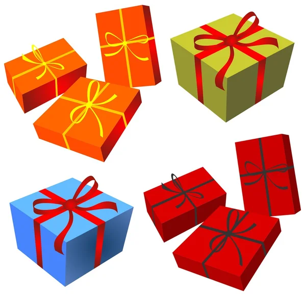 Gift boxes set — Stock Photo, Image