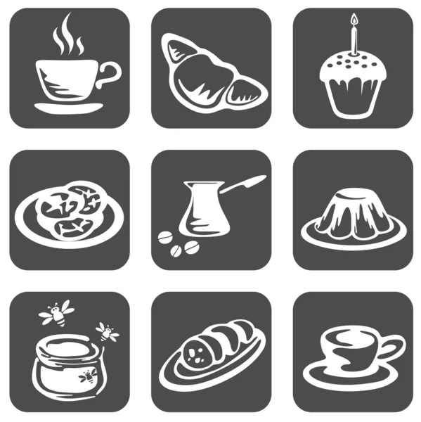 Food symbols set — Stock Photo, Image