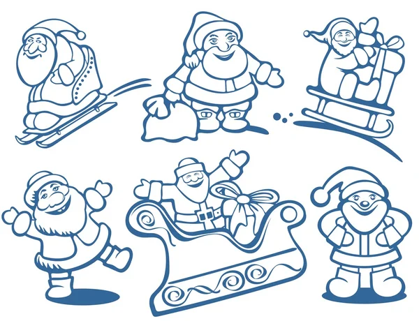 Santa clauses — Stock Photo, Image