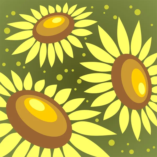 Sunflowers background — Stock Photo, Image