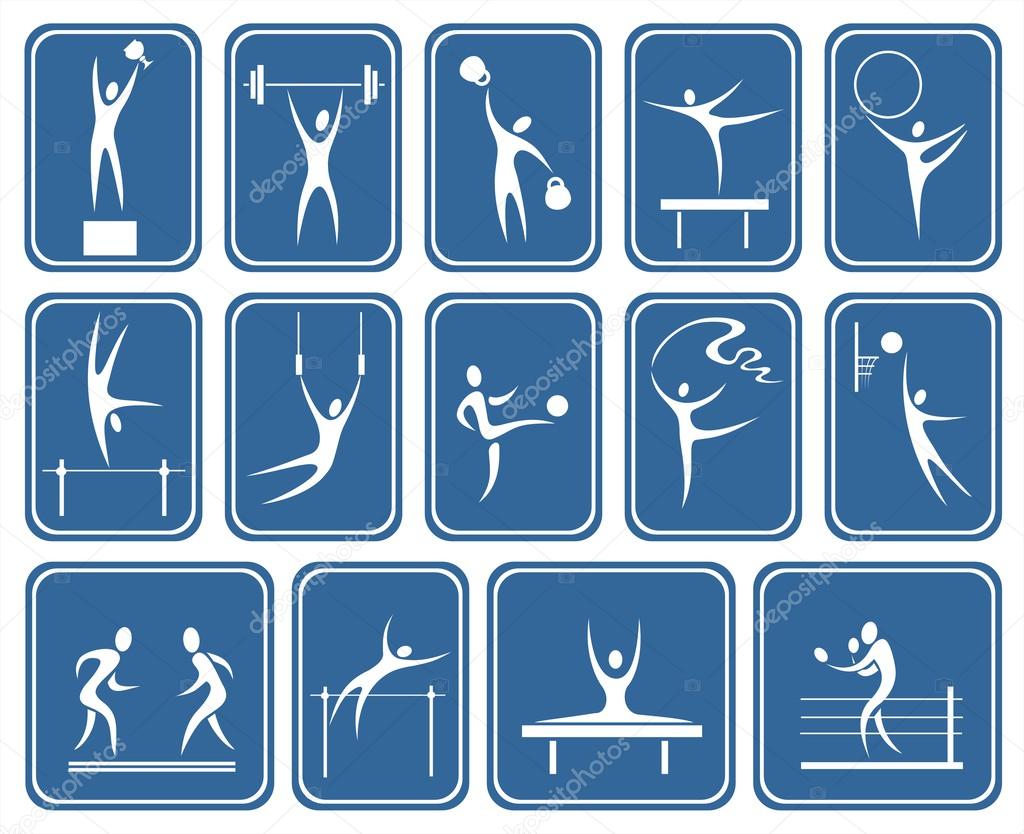 ornate sports symbols