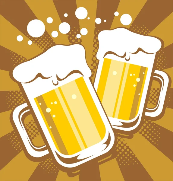 Beer mugs — Stock Photo, Image