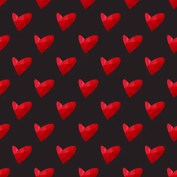 Seamless Pattern Valentines Hearts Vector Illustration Design Element Fabric Wallpaper — Image vectorielle