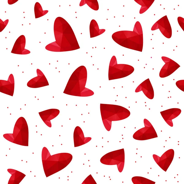 Abstract Seamless Pattern Hearts Valentines Day Illustration Design Wallpaper Banner — Stock Vector