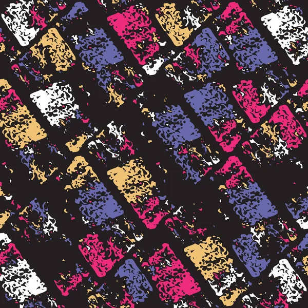 Abstrakcyjny Bezszwowy Wzór Grunge Mozaiki Tekstury Element Konstrukcyjny Owijania Papieru — Wektor stockowy