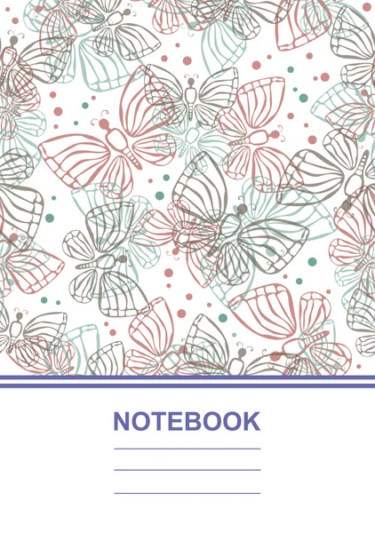 Disegno Astratto Colorato Notebook Copertina Del Libro Motivo Mimetico Donna Vettoriali Stock Royalty Free