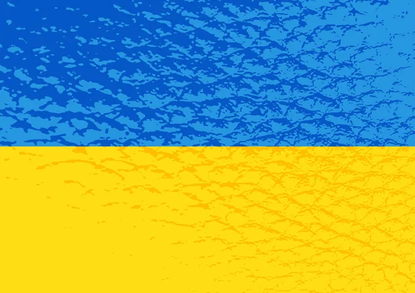 Ukrajinská Vlajka Izolovaná Bílém Pozadí Ručně Kreslený Styl Vektorová Ilustrace — Stockový vektor