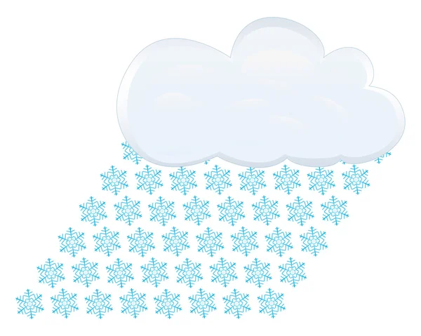 Nuages de neige — Image vectorielle