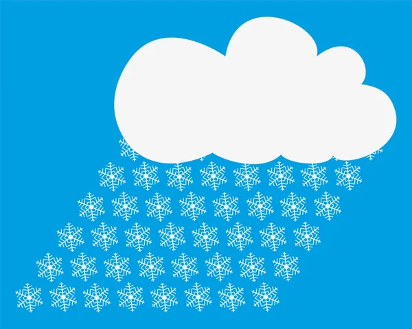 Snow clouds — Stock Vector