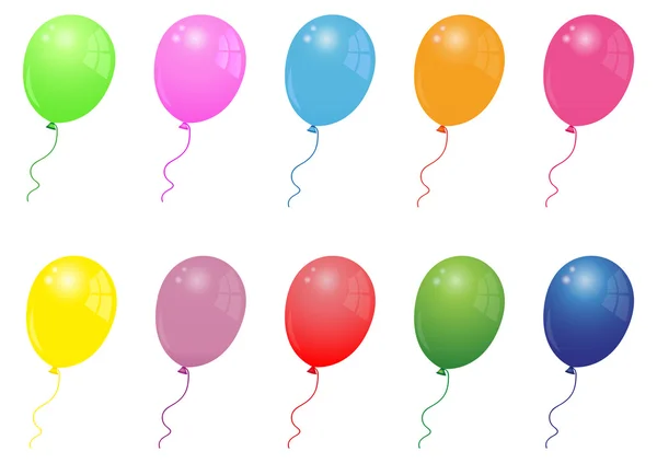 Färgglada ballonger — Stockový vektor