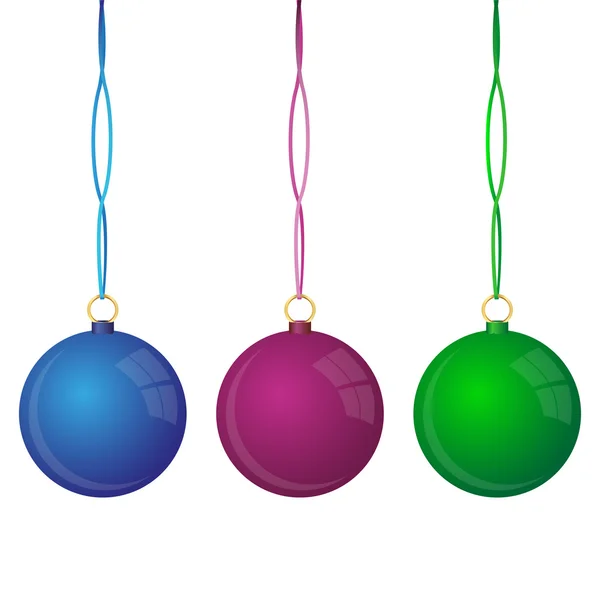 Bolas de Navidad — Vector de stock