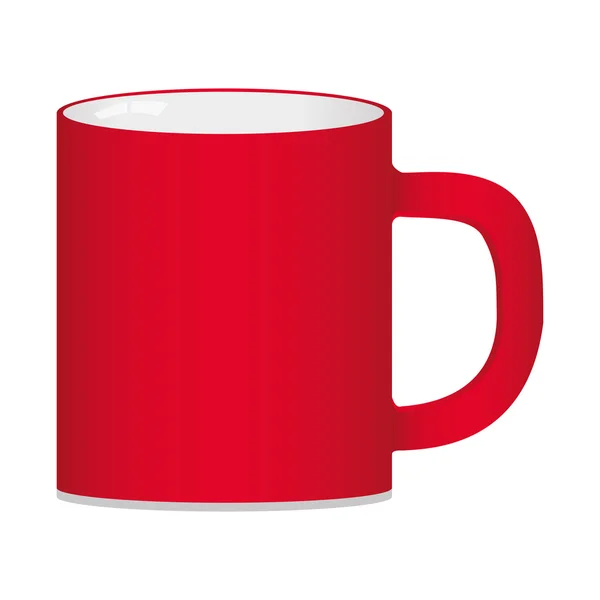 Mug sur fond blanc — Image vectorielle