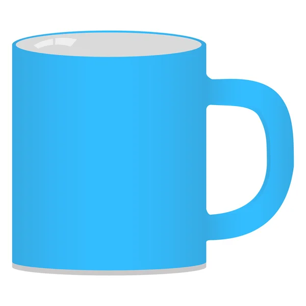 白い背景の上のマグカップ — ストックベクタ