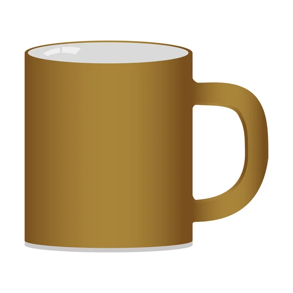 Mug sur fond blanc — Image vectorielle