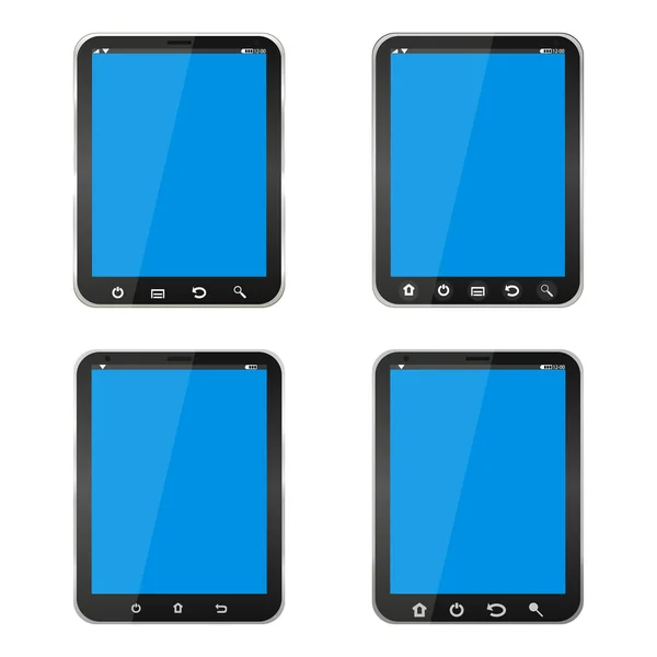Vier tablet-pc — Stockvector
