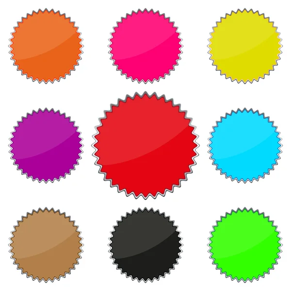 Set of colored buttons — Stock Vector