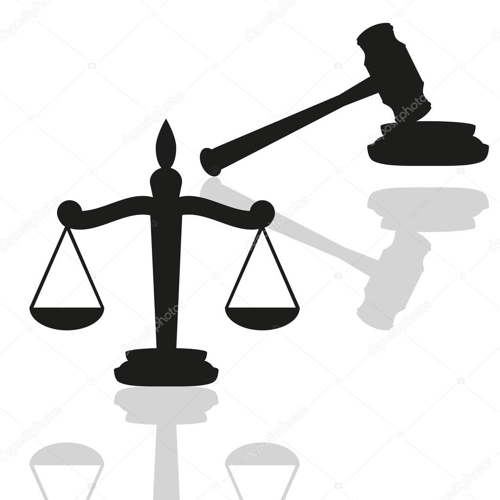 Gavel and scales