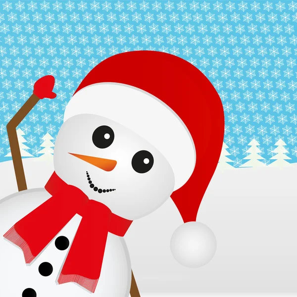 Bonhomme de neige — Image vectorielle