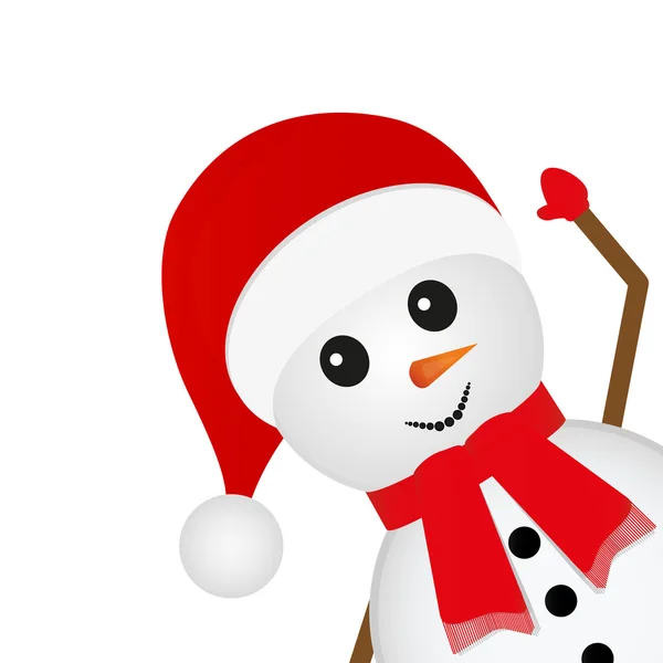 Boneco de neve — Vetor de Stock