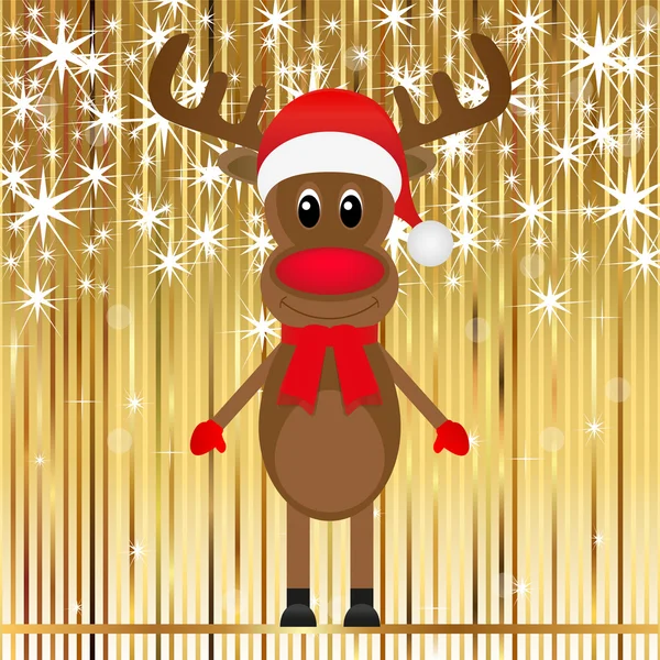 Christmas reindeer — Stock Vector