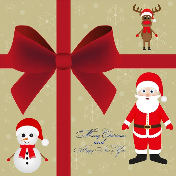 Christmas card invitation — Stock Vector