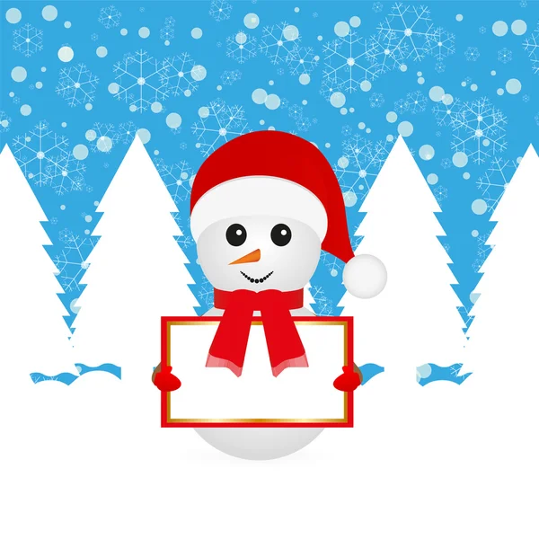 Snowman — Stock Vector