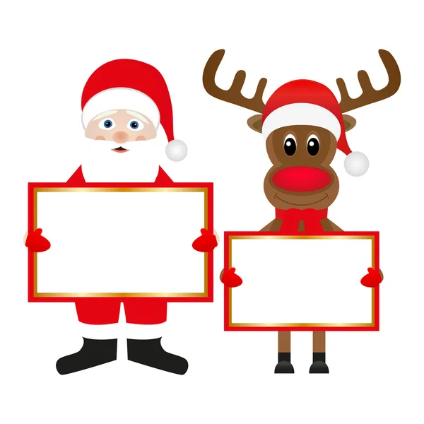 Scientology Claus y los renos de Navidad — Vector de stock