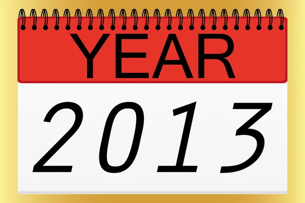 Diseño del calendario para 2013 — Vector de stock