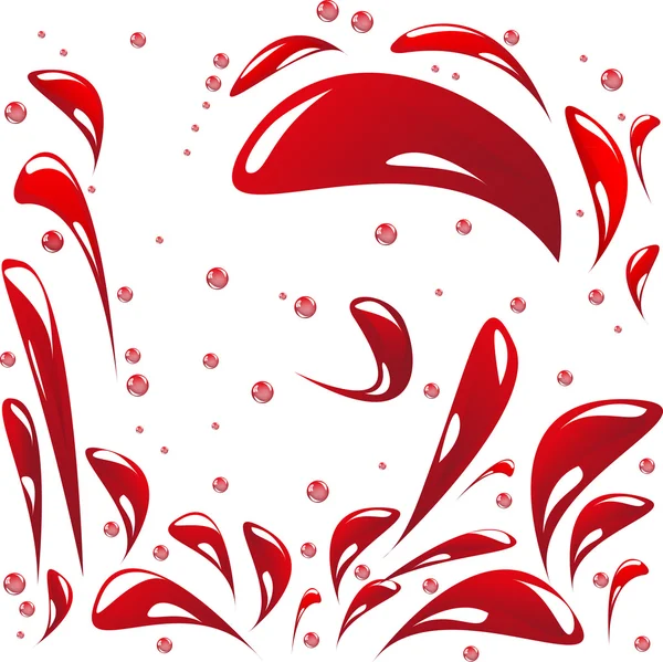 Red spray — Stock Vector